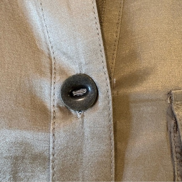 Eddie Bauer Silk Mandarin Collar w/Buttons Sz S Steampunk Whimsigoth Artsy - Picture 3 of 12